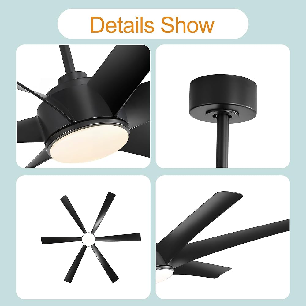 Amazon.com: Breezary Ceiling Fans with Lights and Remote, 65
